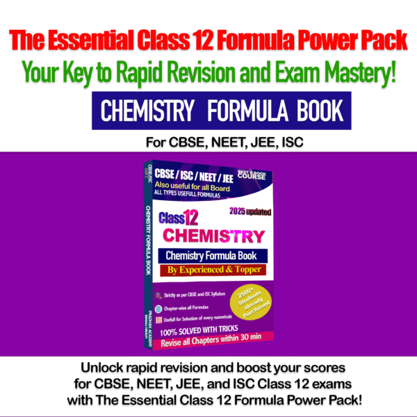 Class 12 Chemistry Formula Compendium: Essential Formulas for CBSE, ISC, JEE, NEET & All Boards